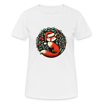 Noël du renard roux - T-shirt respirant Femme - blanc - Devant - AI Model Female 172 dark (172cm)