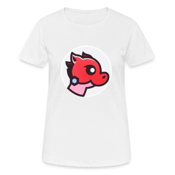 Chiffre Roter Drache - Frauen T-Shirt atmungsaktiv - Weiß - Vorne - AI Model Female 172 dark (172cm)