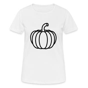 citrouille - T-shirt respirant Femme - blanc - Devant - AI Model Female 172 dark (172cm)
