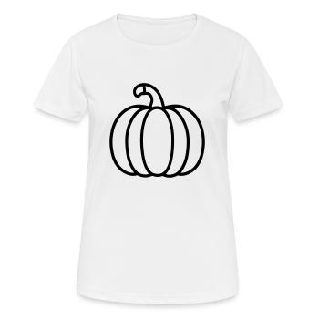 citrouille - T-shirt respirant Femme - blanc - Devant - AI Model Female 172 dark (172cm)