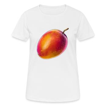 Vaporwave Mango - Frauen T-Shirt atmungsaktiv - Weiß - Vorne - AI Model Female 172 dark (172cm)