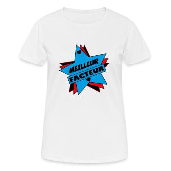 BEST FACTOR - Women's Breathable T-Shirt - white - Front - AI Model Female 172 dark (172cm)