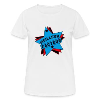 BEST FACTOR - Women's Breathable T-Shirt - white - Front - AI Model Female 172 dark (172cm)