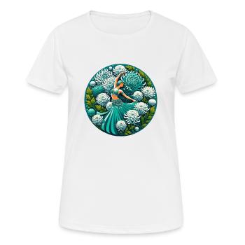 Danseuse orientale turquoise - T-shirt respirant Femme - blanc - Devant - AI Model Female 172 dark (172cm)
