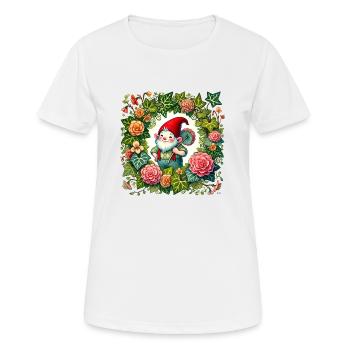 Begonien-Zwerg - Frauen T-Shirt atmungsaktiv - Weiß - Vorne - AI Model Female 172 dark (172cm)