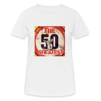 The 50 Greatest - T-shirt respirant Femme - blanc - Devant - AI Model Female 172 dark (172cm)