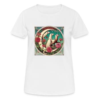 Frettchen - Frauen T-Shirt atmungsaktiv - Weiß - Vorne - AI Model Female 172 dark (172cm)