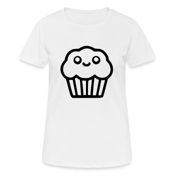 Süßer Muffin - Frauen T-Shirt atmungsaktiv - Weiß - Vorne - AI Model Female 172 dark (172cm)