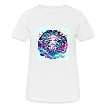 Zeus der Herrrscher des Blitzes - Frauen T-Shirt atmungsaktiv - Weiß - Vorne - AI Model Female 172 dark (172cm)