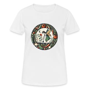 Gemüsefarm Fee - Frauen T-Shirt atmungsaktiv - Weiß - Vorne - AI Model Female 172 dark (172cm)