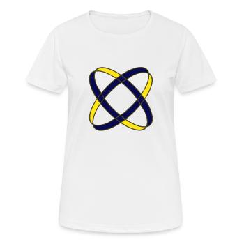 Zwei Ringe - Frauen T-Shirt atmungsaktiv - Weiß - Vorne - AI Model Female 172 dark (172cm)