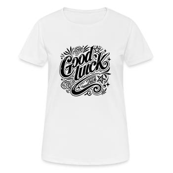 Good Luck - Vectorgraphic - Frauen T-Shirt atmungsaktiv - Weiß - Vorne - AI Model Female 172 dark (172cm)