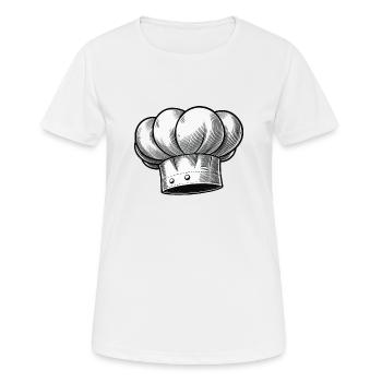 Toque - T-shirt respirant Femme - blanc - Devant - AI Model Female 172 dark (172cm)