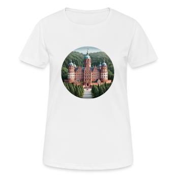 Heidelberger Schloss - T-shirt respirant Femme - blanc - Devant - AI Model Female 172 dark (172cm)