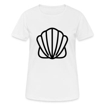Shell - Women's Breathable T-Shirt - white - Front - AI Model Female 172 dark (172cm)