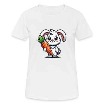 Rabbit Rabbit Comic - Women's Breathable T-Shirt - white - Front - AI Model Female 172 dark (172cm)
