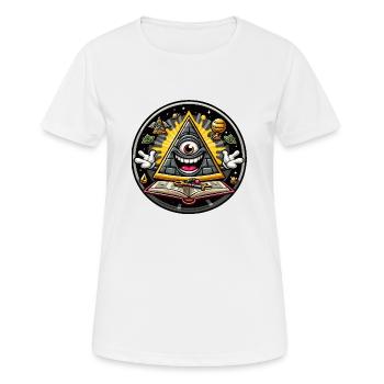 Illumination - T-shirt respirant Femme - blanc - Devant - AI Model Female 172 dark (172cm)