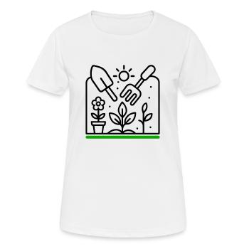 Garden Nursery Symbol - Women's Breathable T-Shirt - white - Front - AI Model Female 172 dark (172cm)