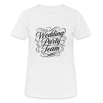 Wedding Party Team - Women's Breathable T-Shirt - white - Front - AI Model Female 172 dark (172cm)