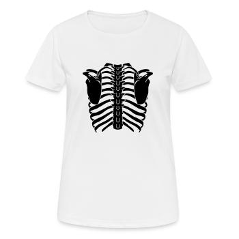 cage thoracique (dos) - T-shirt respirant Femme - blanc - Devant - AI Model Female 172 dark (172cm)