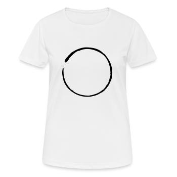 zen yoga - Frauen T-Shirt atmungsaktiv - Weiß - Vorne - AI Model Female 172 dark (172cm)