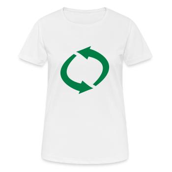 flèches - T-shirt respirant Femme - blanc - Devant - AI Model Female 172 dark (172cm)