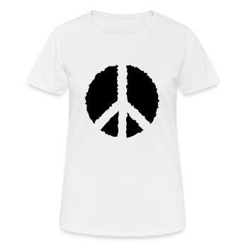 PEACE PEACE- - Frauen T-Shirt atmungsaktiv - Weiß - Vorne - AI Model Female 172 dark (172cm)
