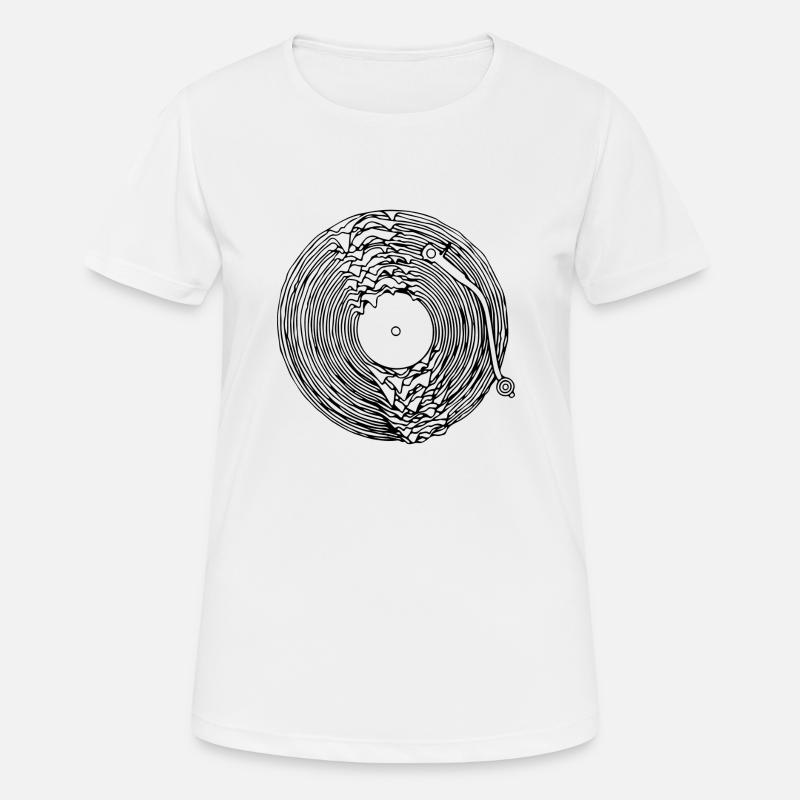 dissolved turntable - Women's Breathable T-Shirt - white