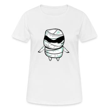 halloween Mumie - Frauen T-Shirt atmungsaktiv - Weiß - Vorne - AI Model Female 172 dark (172cm)