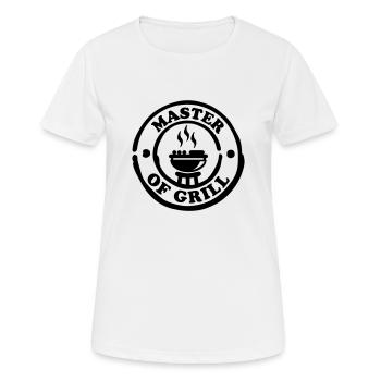 master_of_grill__f1 - T-shirt respirant Femme - blanc - Devant - AI Model Female 172 dark (172cm)