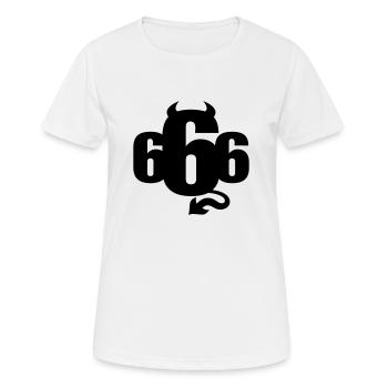 666 - Women's Breathable T-Shirt - white - Front - AI Model Female 172 dark (172cm)