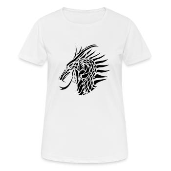 dragon_head - Frauen T-Shirt atmungsaktiv - Weiß - Vorne - AI Model Female 172 dark (172cm)
