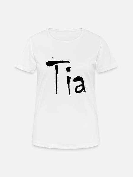 Tia - Women's Breathable T-Shirt - white
