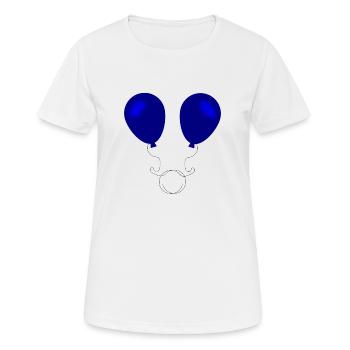 Lufballons Hoffnung - Frauen T-Shirt atmungsaktiv - Weiß - Vorne - AI Model Female 172 dark (172cm)