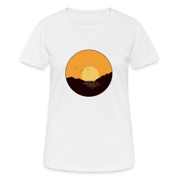 été sans fin - T-shirt respirant Femme - blanc - Devant - AI Model Female 172 dark (172cm)