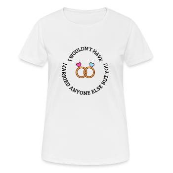 Wedding gift - Women's Breathable T-Shirt - white - Front - AI Model Female 172 dark (172cm)