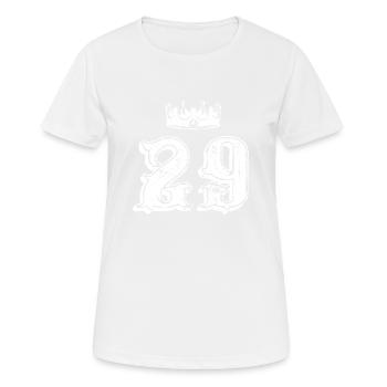 29 Couronne numérique - T-shirt respirant Femme - blanc - Devant - AI Model Female 172 dark (172cm)