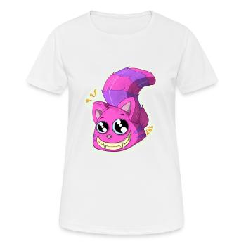 Katze - Frauen T-Shirt atmungsaktiv - Weiß - Vorne - AI Model Female 172 dark (172cm)