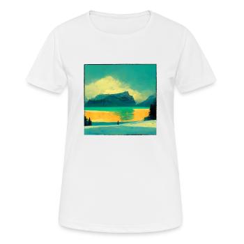 Beautiful nature - Women's Breathable T-Shirt - white - Front - AI Model Female 172 dark (172cm)