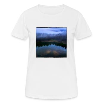 La beauté de la nature en une seule image. - T-shirt respirant Femme - blanc - Devant - AI Model Female 172 dark (172cm)