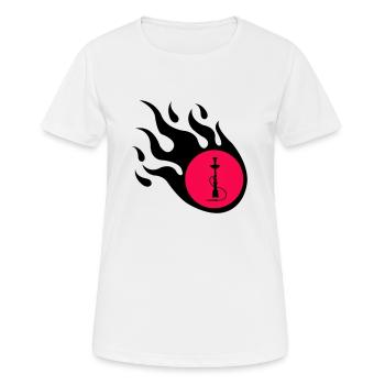 Shisha Flame - Women's Breathable T-Shirt - white - Front - AI Model Female 172 dark (172cm)
