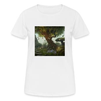 Forêt magique - T-shirt respirant Femme - blanc - Devant - AI Model Female 172 dark (172cm)