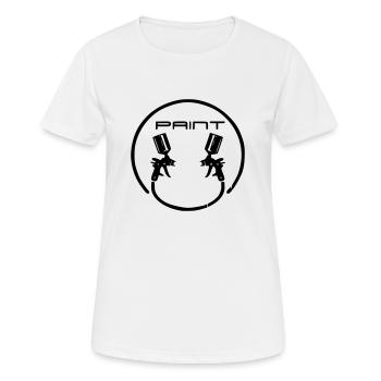 Paint - Women's Breathable T-Shirt - white - Front - AI Model Female 172 dark (172cm)