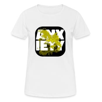 Anxiety yellow - Women's Breathable T-Shirt - white - Front - AI Model Female 172 dark (172cm)
