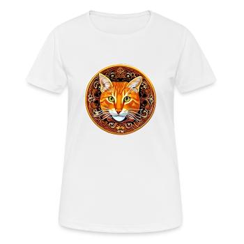 test - Frauen T-Shirt atmungsaktiv - Weiß - Vorne - AI Model Female 172 dark (172cm)