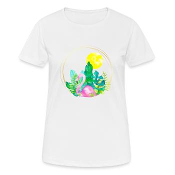 Été - T-shirt respirant Femme - blanc - Devant - AI Model Female 172 dark (172cm)