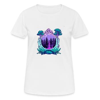 Window to Nature - Women's Breathable T-Shirt - white - Front - AI Model Female 172 dark (172cm)