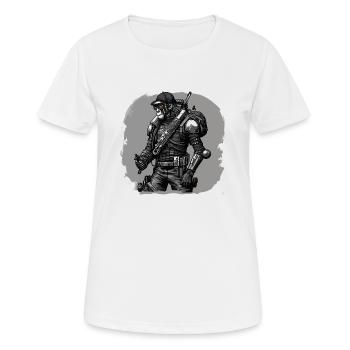 Singe rebelle - T-shirt respirant Femme - blanc - Devant - AI Model Female 172 dark (172cm)