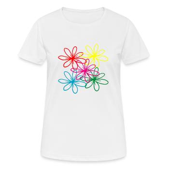 Flower Flower Plant - Women's Breathable T-Shirt - white - Front - AI Model Female 172 dark (172cm)