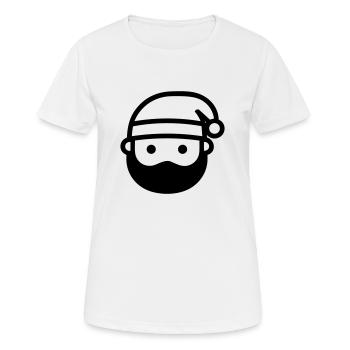 Kleiner Weihnachtsmann - Frauen T-Shirt atmungsaktiv - Weiß - Vorne - AI Model Female 172 dark (172cm)